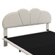 preview thumbnail 17 of 44, LED Low Profile Bed Platform Bed Frame with Cloud-Shaped Headboard
