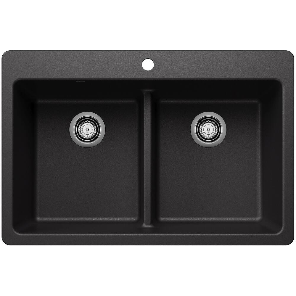 Blanco 443205 Liven 33" Drop-In/Undermount 50/50 Double Basin