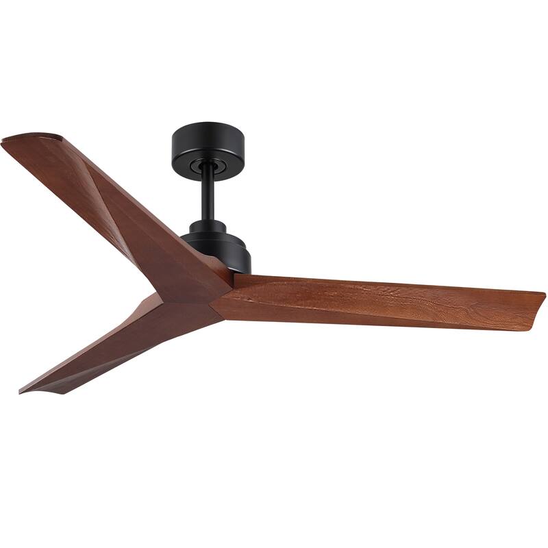 52" Lowe Profile Black Ceiling Fan without Light