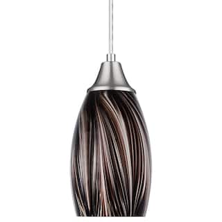 Metal bathroom pendant lights modern kitchen lighting fixtures pendant hanging Coffee Brown glass art