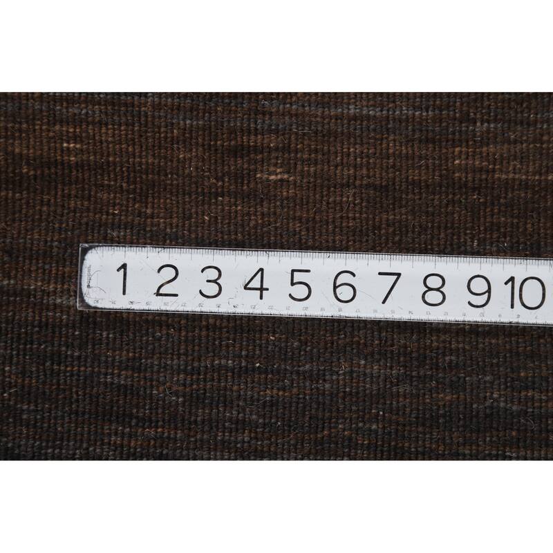 Hand Knotted Oriental 100% Wool Carpet Tribal Animal Pictorial Brown Gabbeh Area Rug - 5' 10'' X 4' 1''