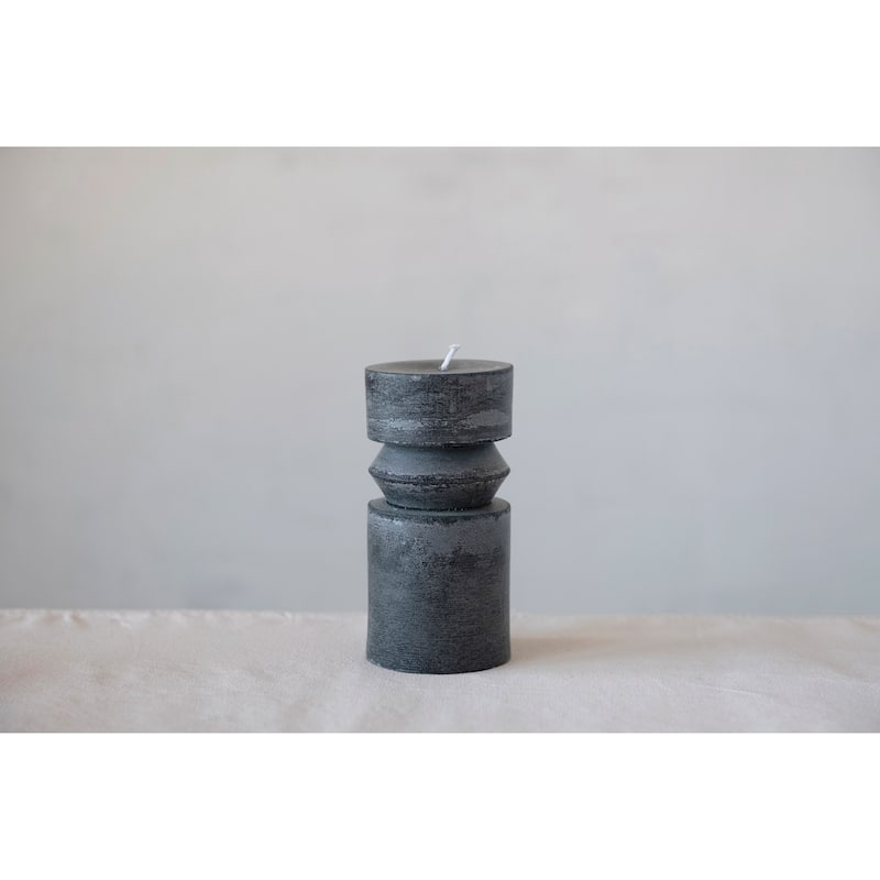 Unscented Totem Pillar Candle