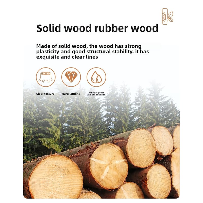 Solid Wood Coat Rack Stand, Easy to Assemble Free Standing Hanger