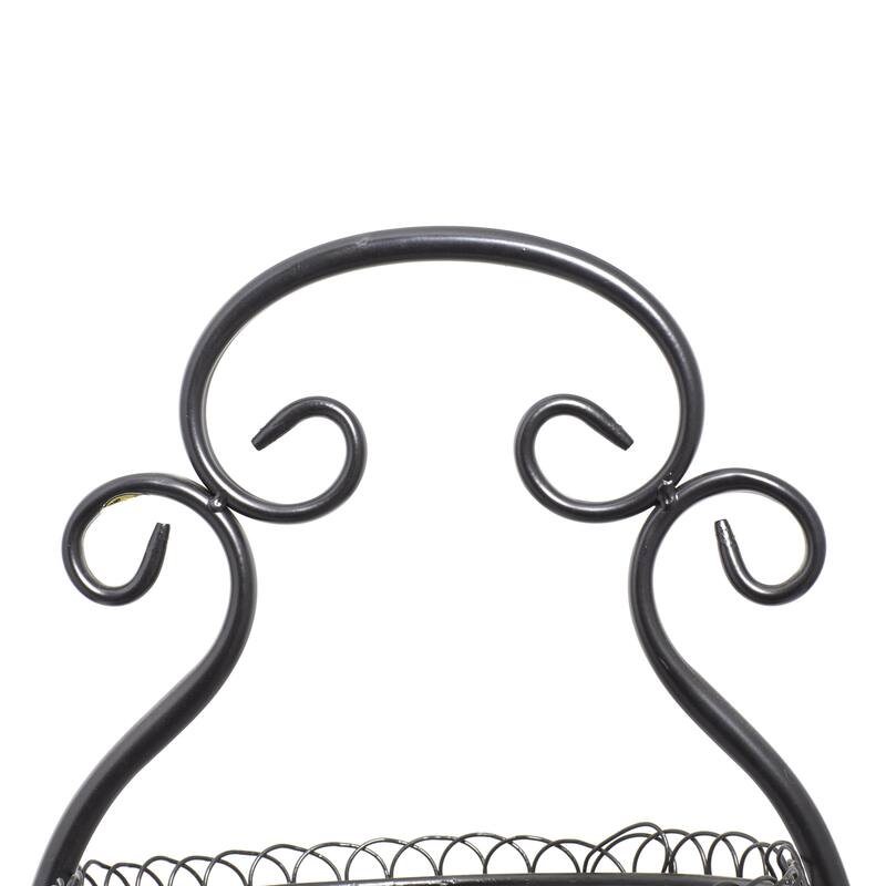 Metal Tiered Server - Black - Roche River Decor