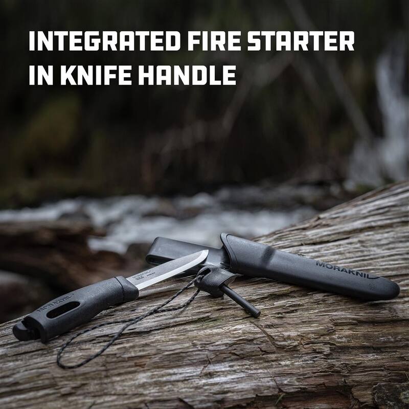 Morakniv Companion Spark ‎Fixed Blade Knife with Fire Starter - Green