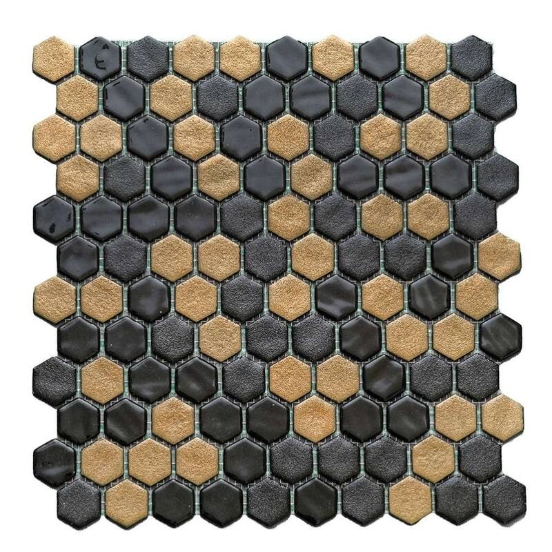 The Tile Life Eterna Hex 1x1 Glass Floor, Wall & Backsplash Tile