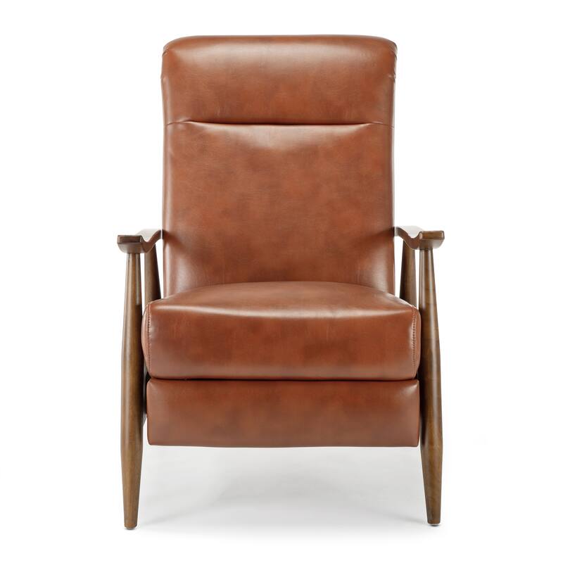 Sienna Upholstered Wood Push Back Recliner by Greyson Living