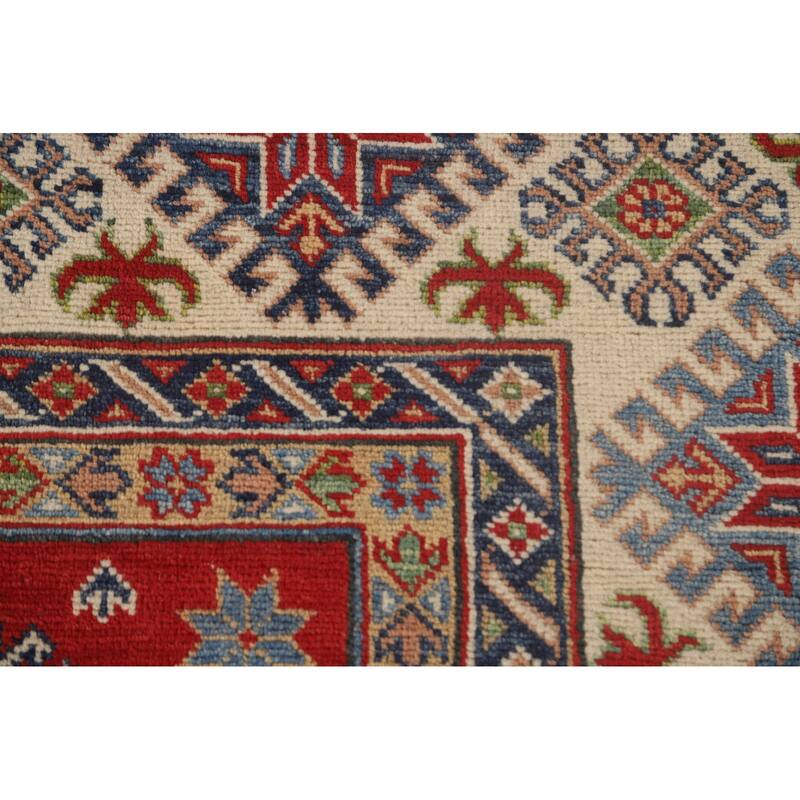 Traditional Red Kazak Area Rug Handmade Wool Carpet - 6'6"x 9'8"