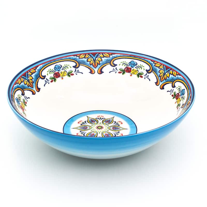 Euro Ceramica Zanzibar 12.75" Serving Bowl - 120 oz