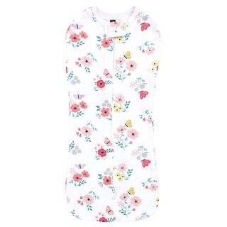 Hudson Baby Infant Girl Sleep Pod, Butterfly Floral, 0-2 Months - Butterfly Floral - 0-2 Months