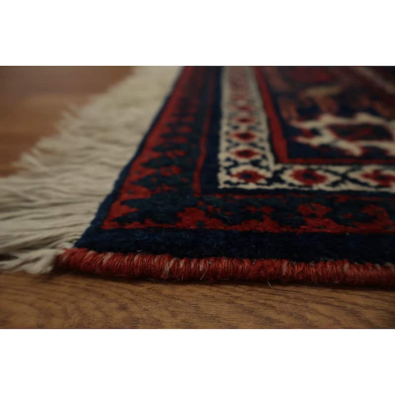 Hand Knotted Oriental 100% Wool Carpet Traditional Geometric Red Joshaghan Area Rug - 16' 10'' X 10' 8''