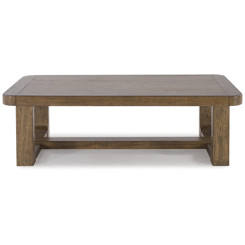 Signature Design by Ashley Cabalynn Light Brown Coffee Table - 56"W x 30"D x 17"H
