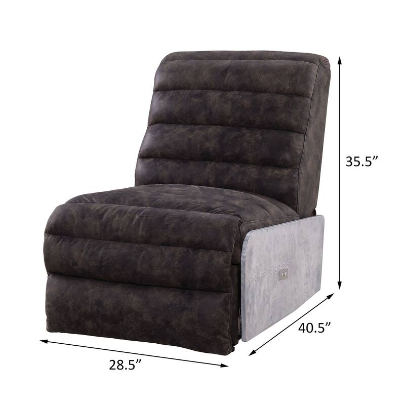 England Two Tone Gray Power Motion Recliner