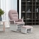 preview thumbnail 19 of 43, HOMCOM Nursery Glider Rocking Chair with Ottoman Cushion Seating