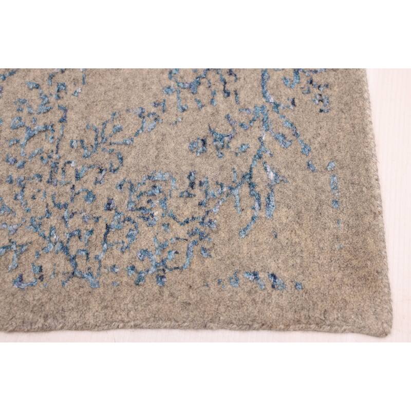 ECARPETGALLERY Hand Loomed Elysian Grey Rug - 8'1 x 9'11