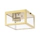 preview thumbnail 18 of 73, Alma 12" Metal/Glass LED Flush Mount, by JONATHAN Y