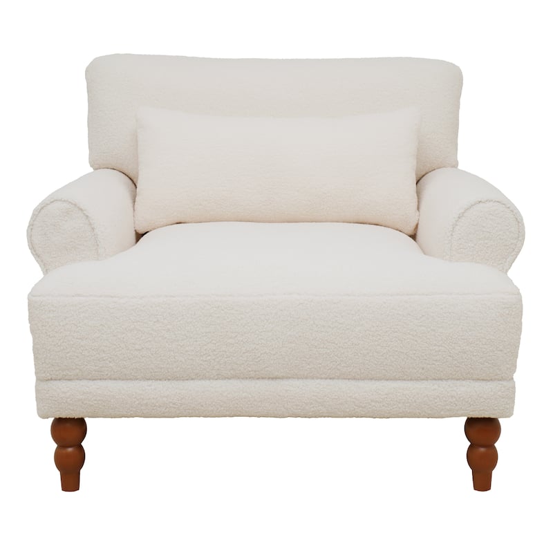 37.8" Velvet Accent Chair