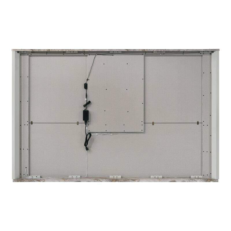 Furniture of America Sherri Modern 6-Piece Light Grey Solid Wood Kids Platform Bedroom Set with LED