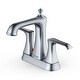preview thumbnail 31 of 29, Karran Woodburn Two-Hole 2-Handle Bathroom Faucet with Matching Pop-Up Drain