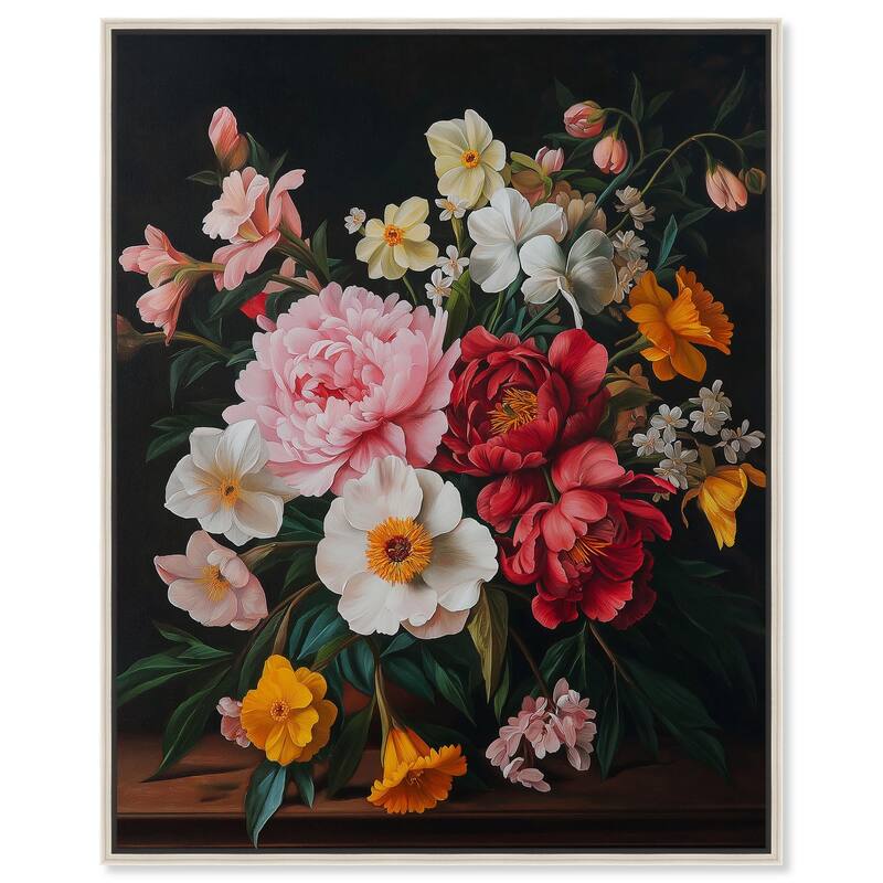 Violet Vignette II Canvas by Art Remedy - Silver - 16" x 20"