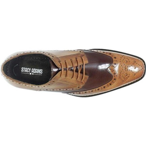 stacy adams tinsley wingtip oxford tan