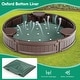 preview thumbnail 8 of 8, Costway 4F Wooden Sandbox w/Built-in Corner Seat, Cover, Bottom Liner - See Details
