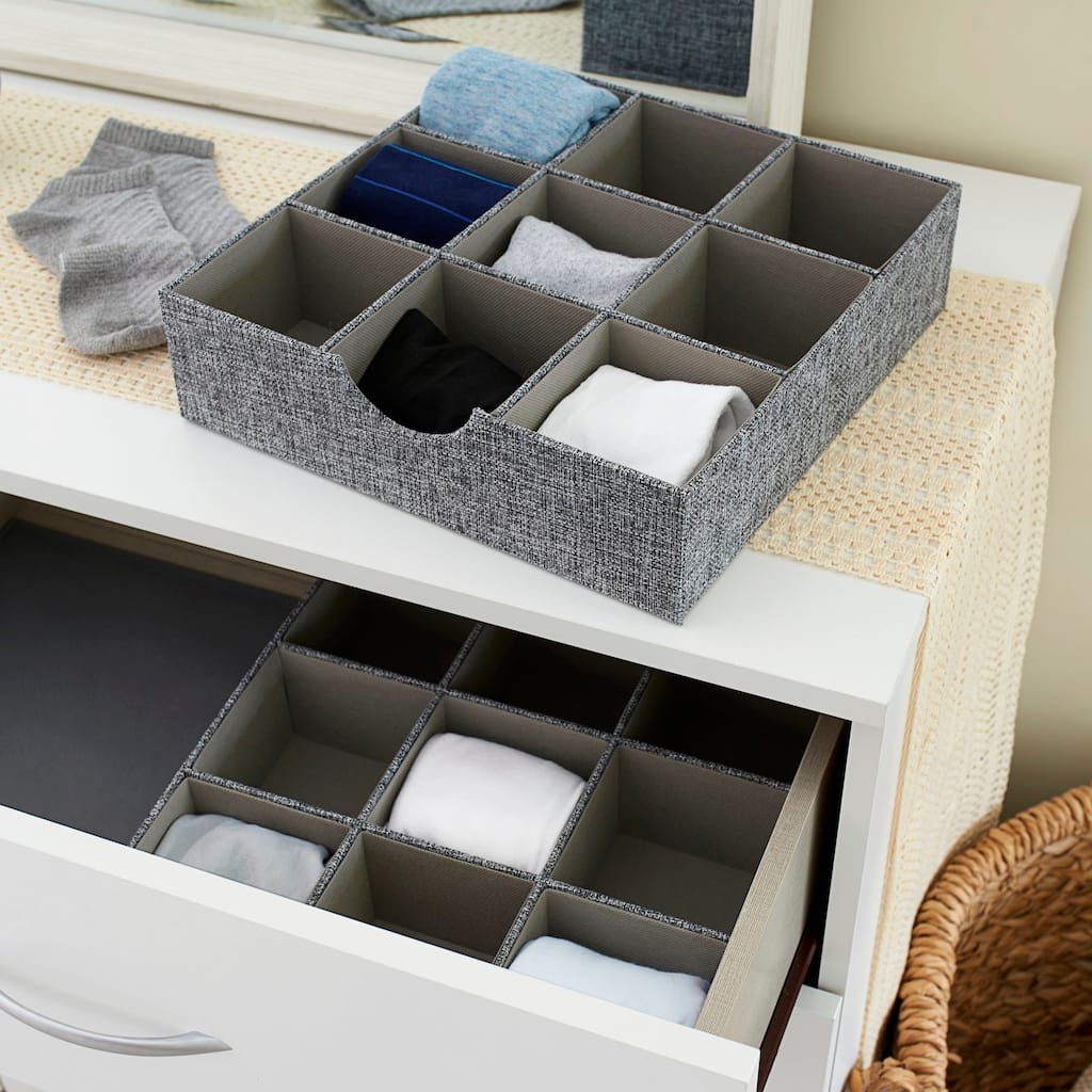 Household Essentials 9-Compartment Drawer Organizers