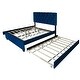 preview thumbnail 9 of 33, Queen Platform Bed with Twin XL Trundle and Dual Storage Drawers