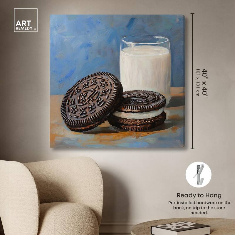 Ode to the Oreo Canvas by Art Remedy, Gallery Wrapped