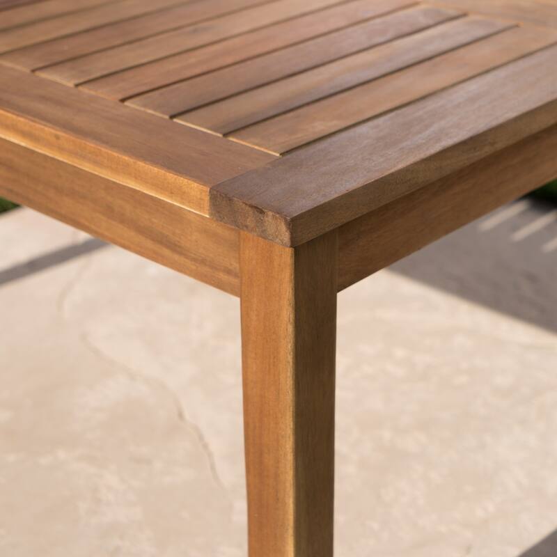 Perla Outdoor Acacia 4-pc. Cushioned Sofa and Table Set by Christopher Knight Home