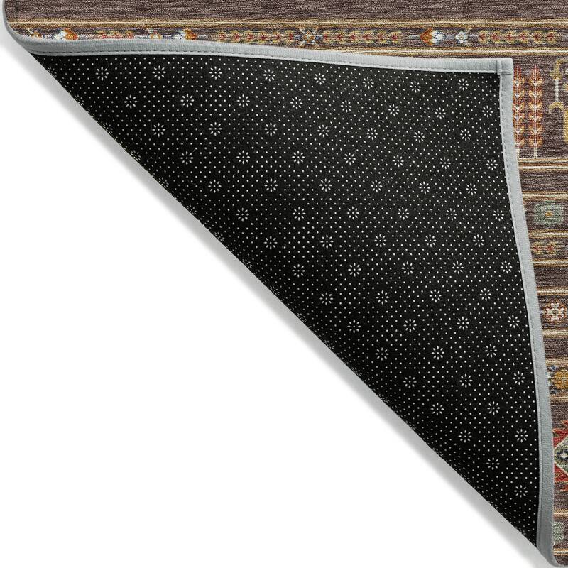 Machine Washable Indoor/ Outdoor Boho Moroccan Chantille Rug