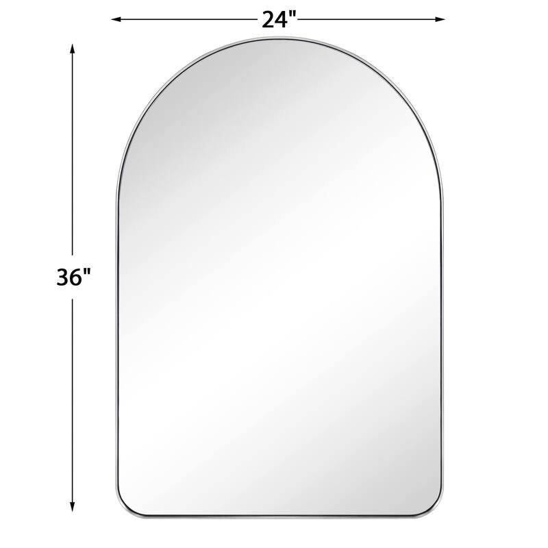 TEHOME Lussia Arch Metal Wall Mirror