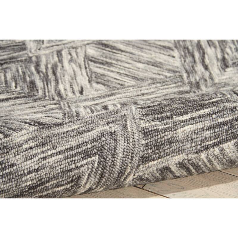 Nourison Linked Geometric Diamond Area Rug.