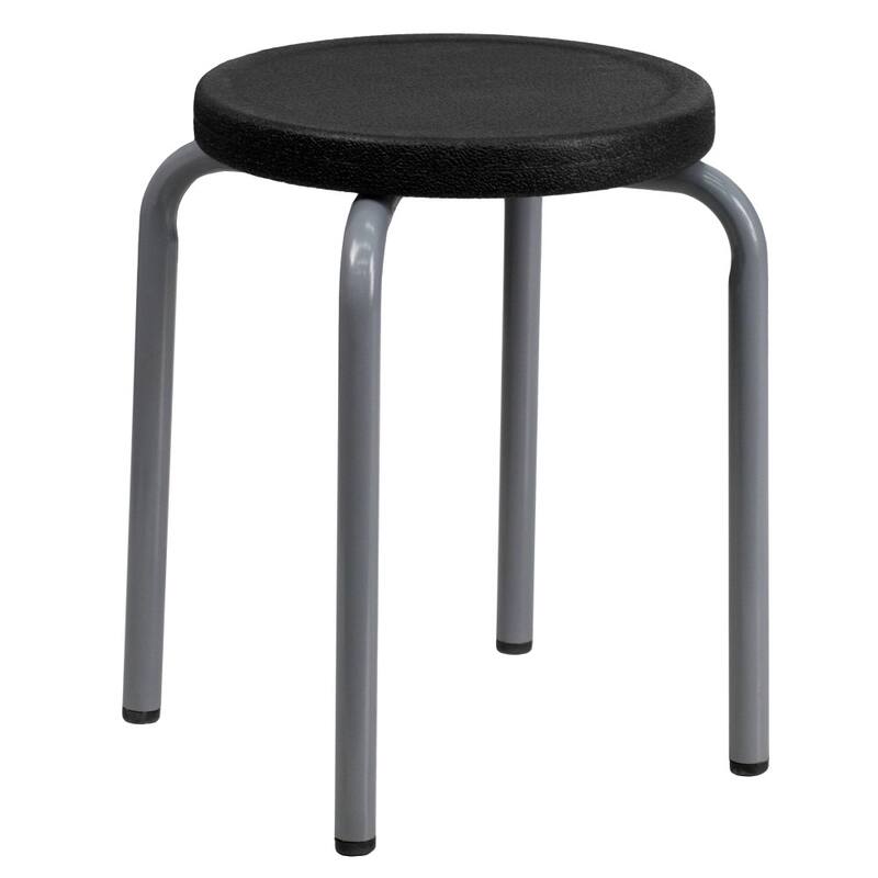 Stackable Stool with Powder Coated Frame