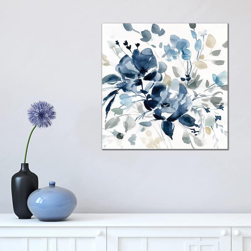 iCanvas "Indigo Garden II" by Carol Robinson Canvas Print - 18x18x1.5