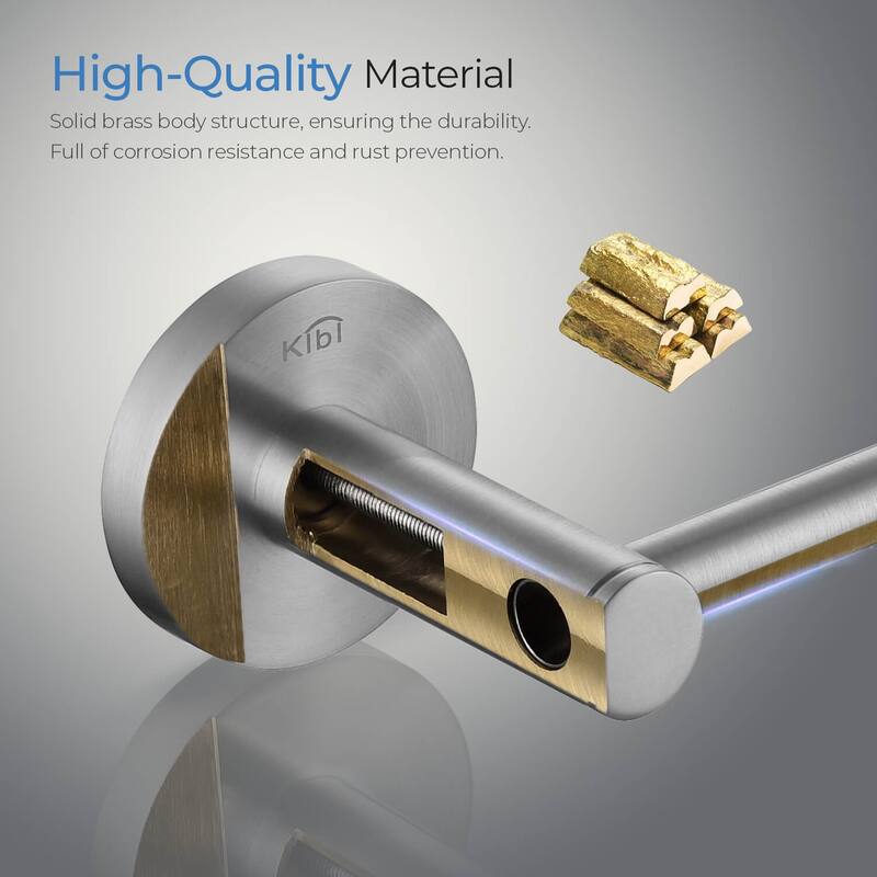 Circular 4-Piece Bathroom Hardware Set