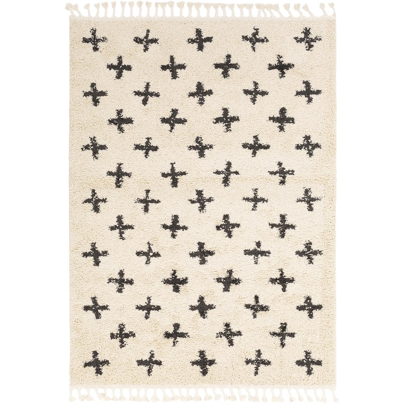 Livabliss Berber Shag Moroccan Tribal Area Rug