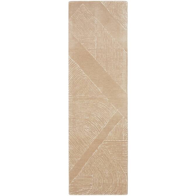 DKNY Pure Patterns Indoor only Abstract Area Rug - Camel - 2'3" x 7'6"