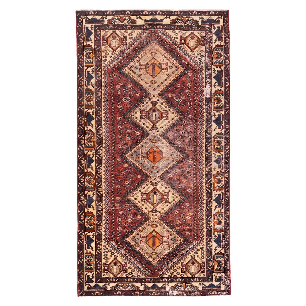 ECARPETGALLERY Hand-knotted Konya Anatolian Red Wool Rug - 5'1 x 9'9