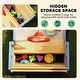preview thumbnail 19 of 26, Outsunny Large Outdoor Kids Sandbox Backyard Toy, Cedar Wood Sandbox