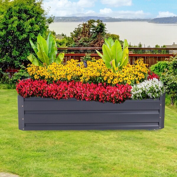 Outsunny Galvanized Raised Metal Garden Bed. Opens flyout.