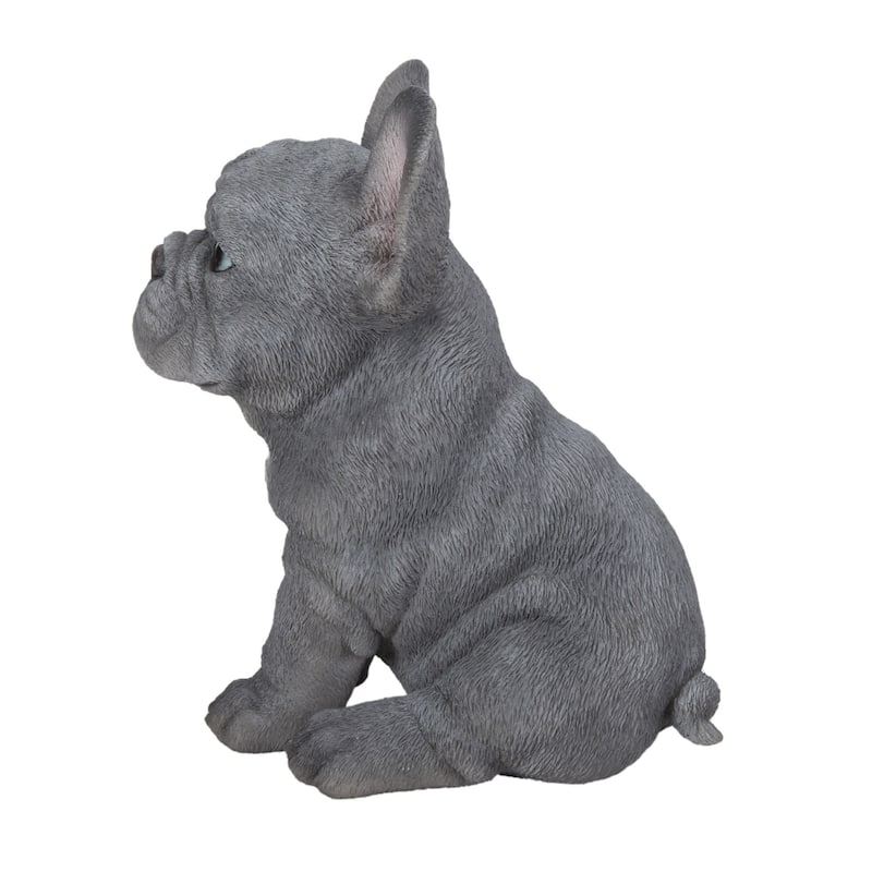 6.25" Sitting French Bulldog Puppy Outdoor Garden Statue