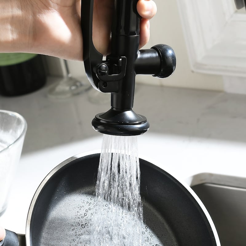 Pull Down Kitchen Faucet with Sprayer Matte Black Kitchen Sink Faucets