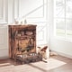 preview thumbnail 29 of 35, Roomfitters Dog Feeding Station with 2 Elevated Dog Bowls, Tilt Out Pet Feeding Cabinet Station
