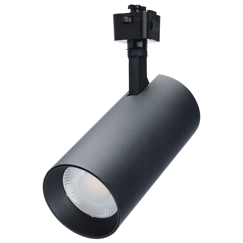 30W LED Track Head 48 Degree Beam Spread J-Style Track 5 CCT Selectable Matte Black - Matte Black