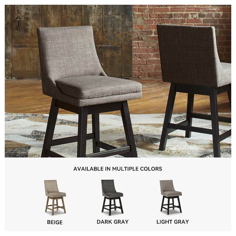 Tallenger Upholstered Swivel Stool (Set of 2)