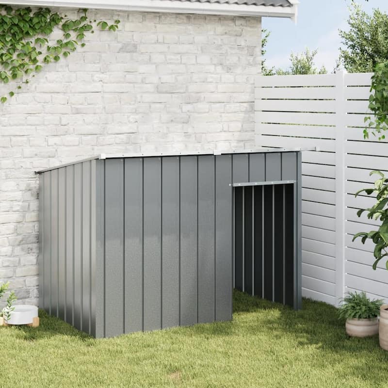 vidaXL Dog House Anthracite Galvanized steel 60.2 x 35.8 x 43.3 in