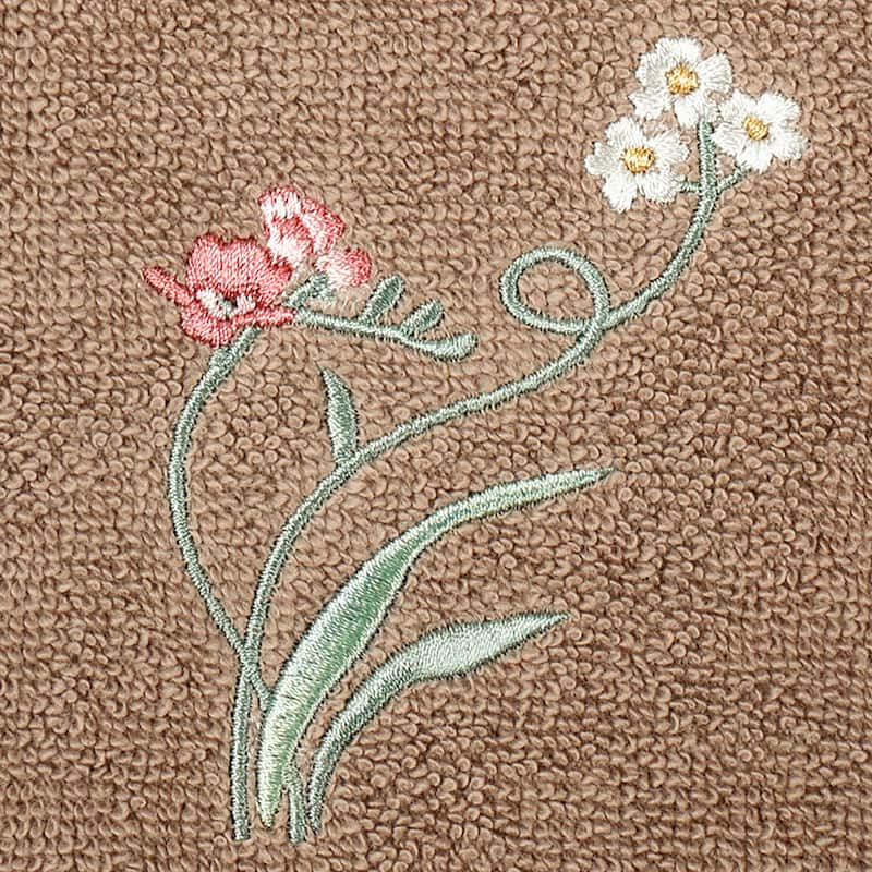 Authentic Hotel and Spa 100% Turkish Cotton Stella 3PC Embellished Towel Set