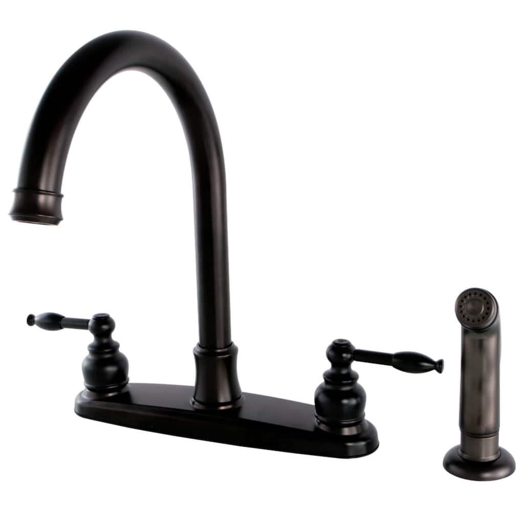Kingston Brass Knight 1.8 GPM Standard Kitchen Faucet - Includes Side
