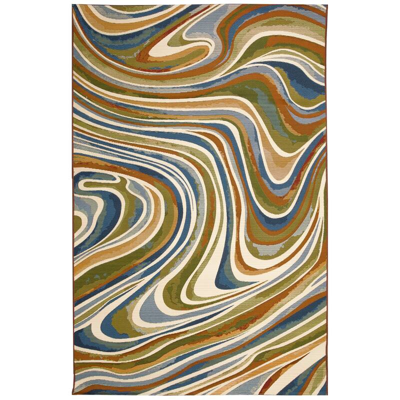 Liora Manne Marina Tides Indoor/Outdoor Rug - 2'7" x 4'3" - Multi